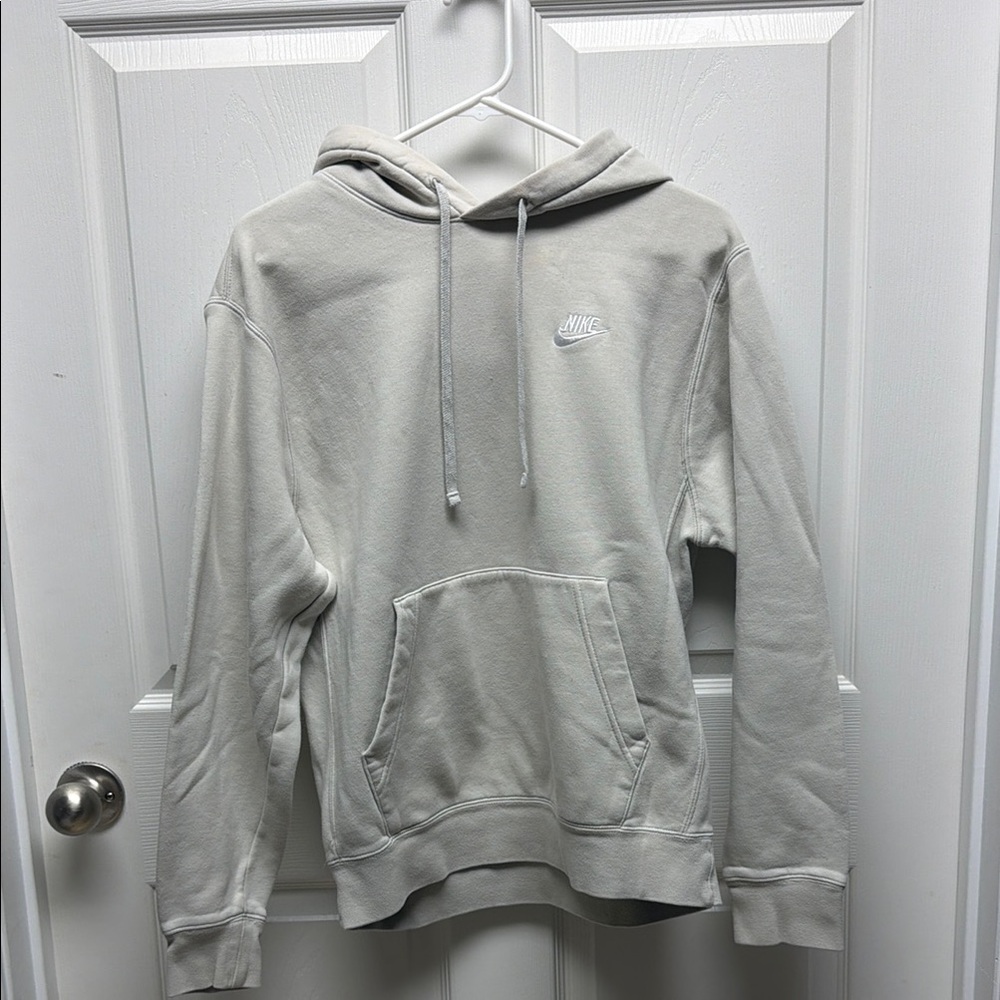 Nike Men's Cream Pullover Hoodie